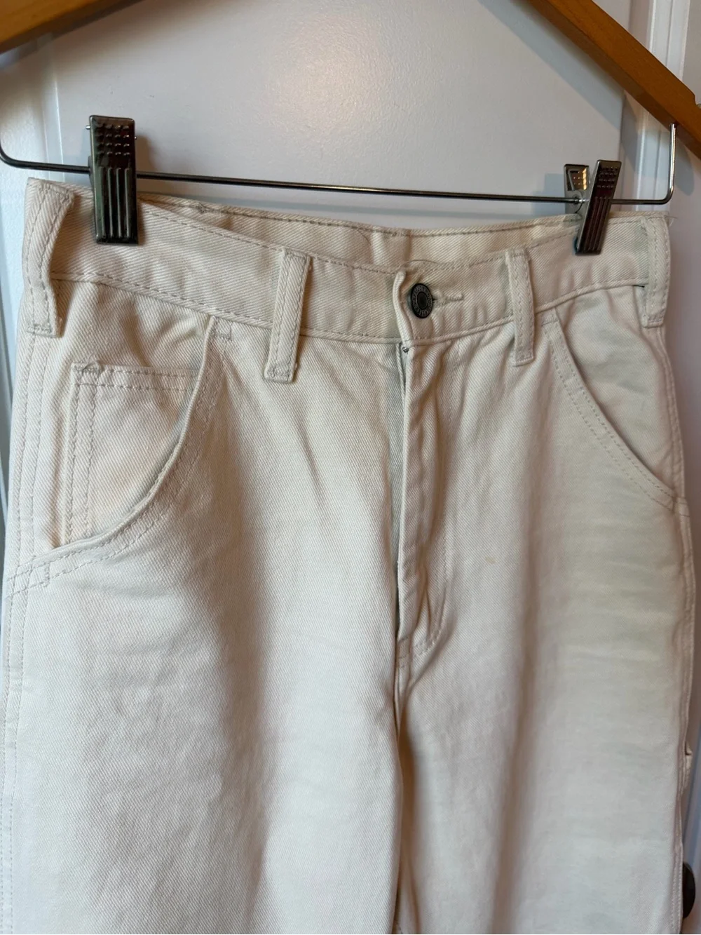 ⚡️Brandy Melville J. Galt Tammy Carpenter Cream Straight Leg Jeans - 100% Cotton